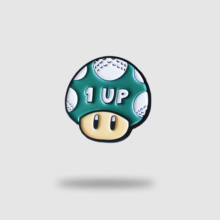 1UP Mushroom Golf Ball Marker