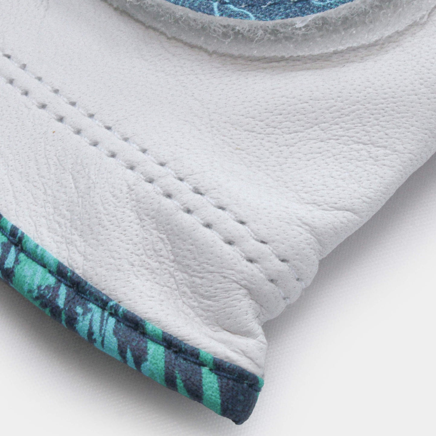 A premium Cabretta leather golf glove with cool design