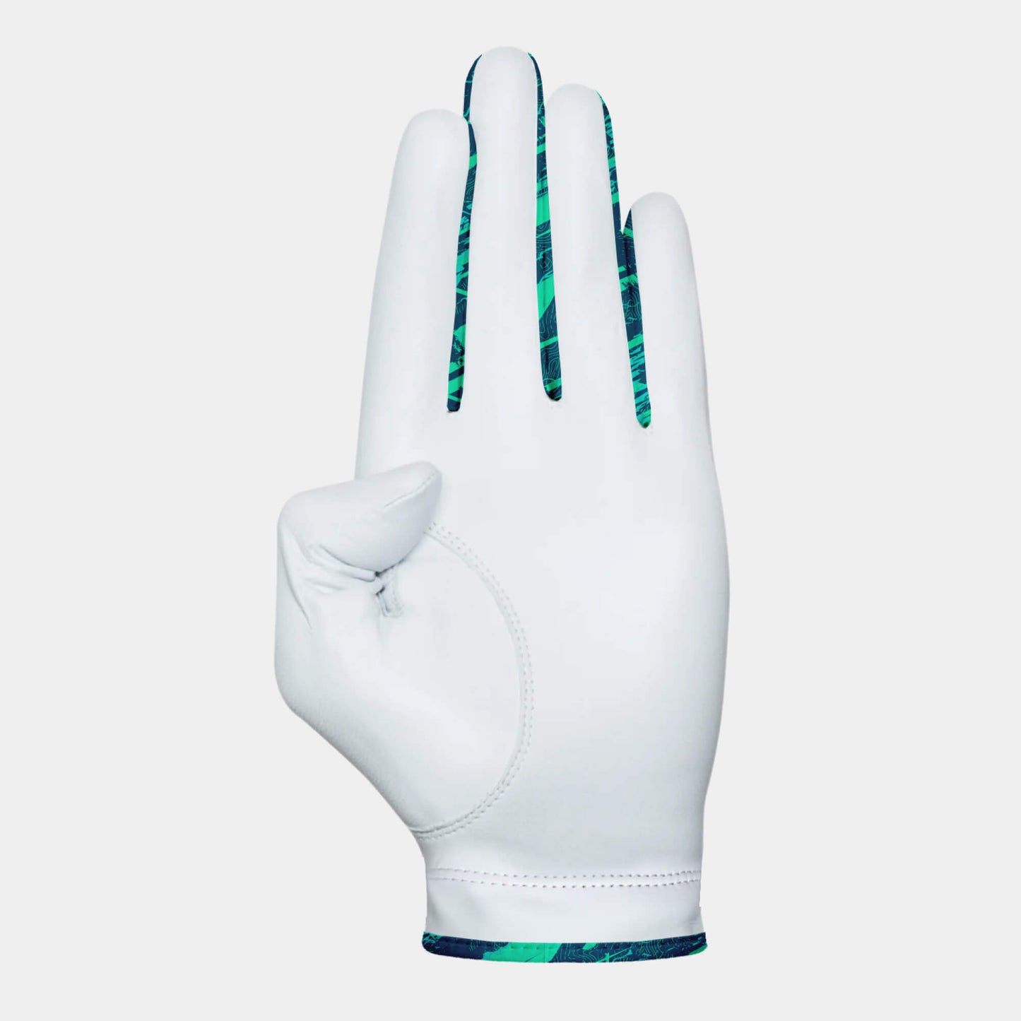 A premium Cabretta leather golf glove with cool design