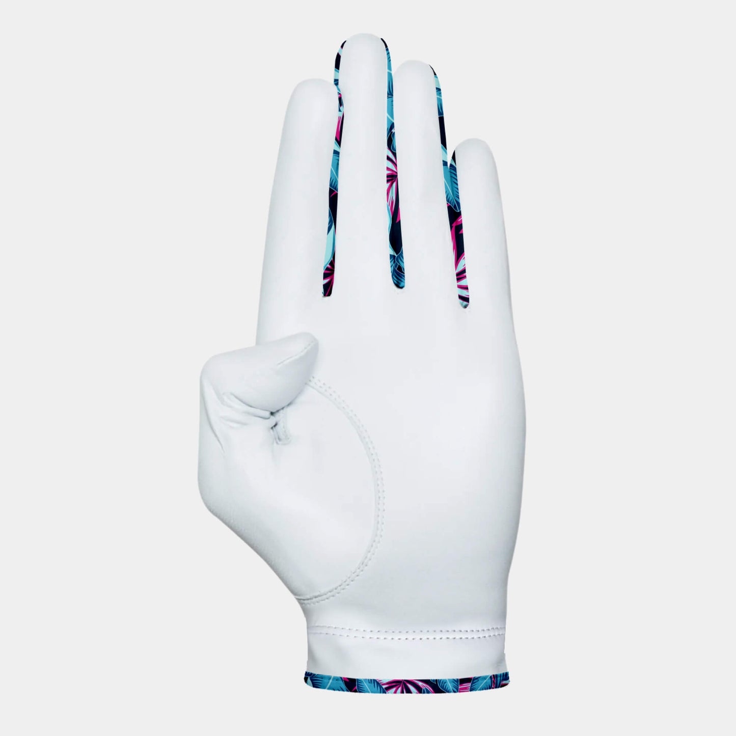 A premium Cabretta leather golf glove with cool design