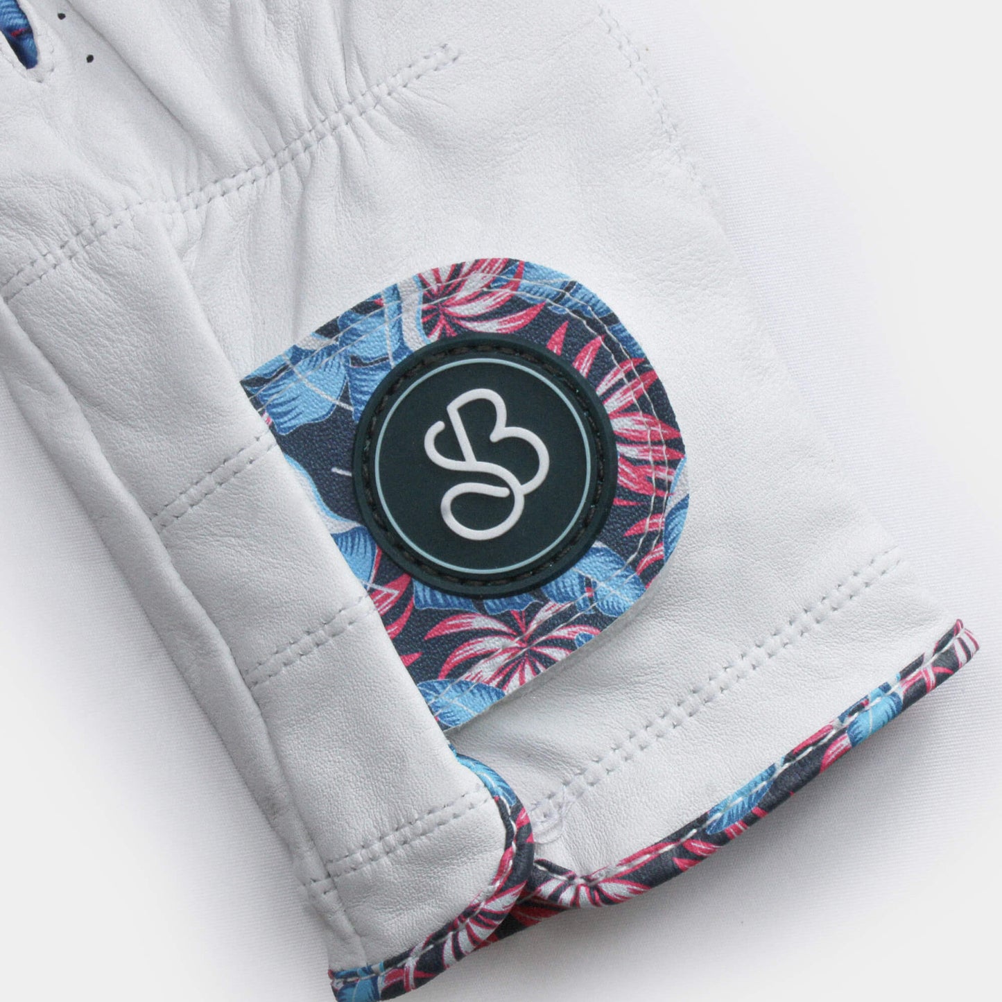 A premium Cabretta leather golf glove with cool design