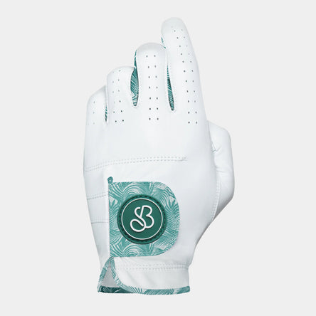 A premium Cabretta leather golf glove with cool design