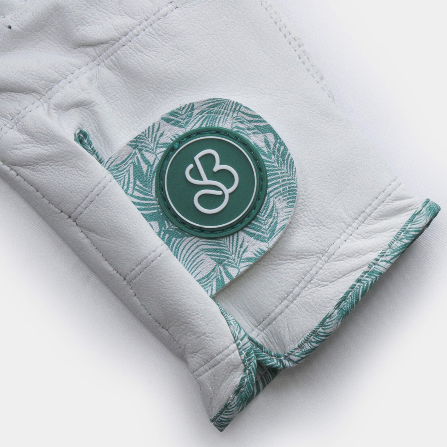 A premium Cabretta leather golf glove with cool design