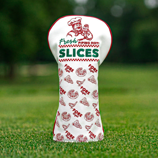 headcover close up on grass