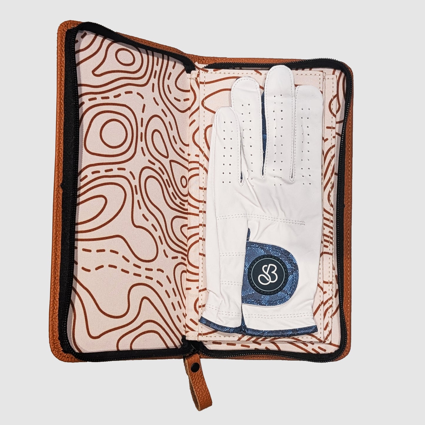 Leather golf glove case