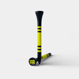 40 Bamboo Golf Tees - Black & Yellow